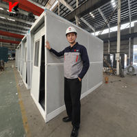 Maison modulaire préfabriquée de 20 pieds, conteneur pliable X, maison mobile préfabriquée, bureau de chantier, conteneur de stockage