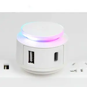 Portable Charger RGB LED Light USB Type-C Phone Charger Single Port 20W Wall Travel Charger