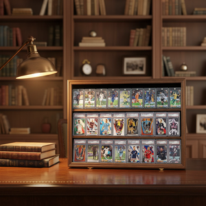 Vitrine murale pour 24 cartes de sport classées, vitrine pour cartes de baseball, décoration intérieure, collection de cartes, boîte à ombre en vrac - Product Image 1