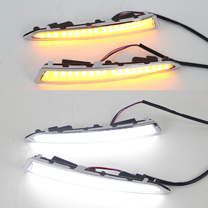 Luz led diurna drl con intermitente amarillo para coche <span class=keywords><strong>Ford</strong></span> <span class=keywords><strong>Kuga</strong></span>, Escape 2014, 2015, 2016, <span class=keywords><strong>2017</strong></span> - Product Image 2