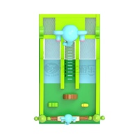 Grand toboggan gonflable pour enfants, idéal pour 5 enfants, utilisation intérieure et extérieure, pour un plaisir intense.