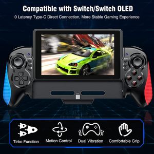 Nouvelle manette de <span class=keywords><strong>jeu</strong></span> sans fil BT <span class=keywords><strong>pas</strong></span> chère, 6 axes, double moteur, manette de <span class=keywords><strong>jeu</strong></span> portable pour NS Oled - Product Image 2