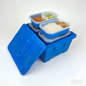 Conteneur isotherme pour aliments <span class=keywords><strong>de</strong></span> 110 L, <span class=keywords><strong>chauffe</strong></span>-plats <span class=keywords><strong>de</strong></span> traiteur avec roulettes, conception empilable pour les rassemblements <span class=keywords><strong>de</strong></span> restaurants - Product Image 3