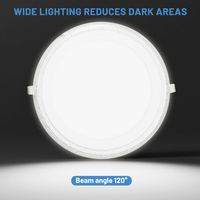 Luminaire moderne pour chambre à coucher, bureau, intérieur, double couleur, plafonnier, montage en surface, fin, rond, carré, panneau LED