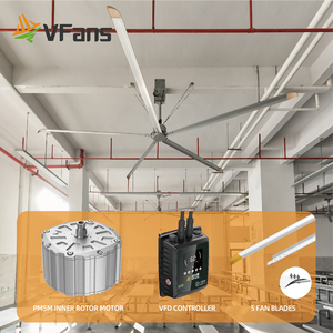 Ventilador de Techo VFans con Motor PMSM Interno, Altamente Seguro y de Fácil Instalación, para Circulación de Aire y Refrigeración en Granjas Avícolas y Establos - Product Image 3