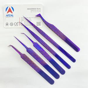 Pinzas de volumen de pestañas de 90 grados/pestañas de agarre de diamante de 90 grados con acabado dorado de plasma/pinzas de pestañas de volumen de agarre de diamante - Product Image 6