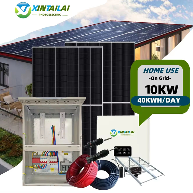 10KW 10KVA 10000W HIgh Efficiency Residential and Commercial on Grid Solar Energy Storage System Solar Power System for Home
