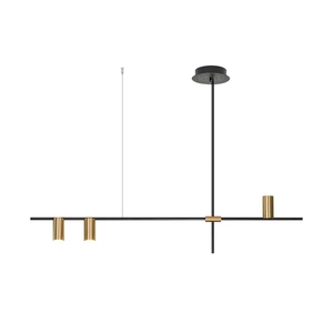 Lampadario Personalizzato Stile DLSSLIGHTING, Lampada a Sospensione con Anelli Dorati, Decorazione Casa, Minimalista Moderno LED - Product Image 2
