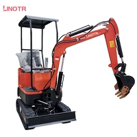 Nouvelle mini-excavatrice sur chenilles 3,5T avec moteur et pompe, pelle arrière pour travaux de construction