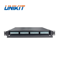 Panel Patch Fiber Optik MPO 10G 40G High Density Rack Mount Tipe MPO/MTP-LC 24F MPO Cassette 19 Inch 1U 2U 96, 144, 288 Core