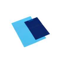 Manchons thermorétractables personnalisés de couleur unie pour l'emballage de jouets, film laminé double couche de qualité machine pour le moulage par soufflage