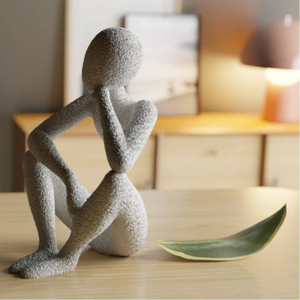 Estatuas Impresas en 3D Creativas, Esculturas Abstractas de Personas Pensadoras, Figuras en Miniatura, Adorno Nórdico para Oficina - Product Image 2