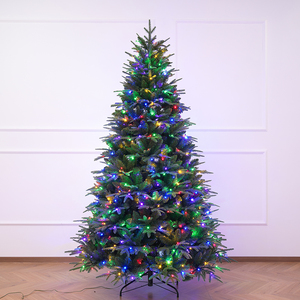 Lighted PE & PVC Mixed Automatic Christmas <b>Tree</b> with Electrical Conduit <b>Lighting</b>, for Living Room, Mall & Hotel Christmas - Product Image 1