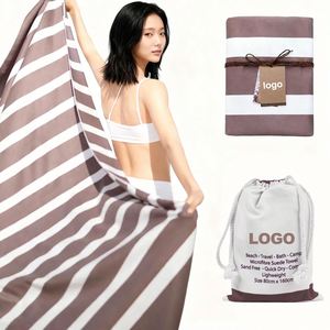 Toalla de Playa Personalizada con Logotipo, Ecológica, Antimicrobiana, de Secado Rápido, sin Arena, Suave y Ligera - Product Image 2