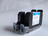 Imprimante jet d'encre 42 ml à base de solvant pour cartouche avec temps de séchage de 3 à 5 secondes pour machine de codage par lots TIJ portable (multicolore)