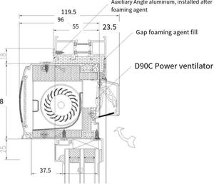 D90C-<span class=keywords><strong>P</strong></span> Loạt Hiện Đại Nhôm Tuyến Tính Trần Vent Ống Bìa Lưới Tản Nhiệt Cho Phòng Tắm Nhà Bế<span class=keywords><strong>p</strong></span> Phòng Khách - Product Image 3