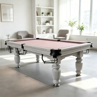Table de billard professionnelle 9ft 10ft avec plateau en ardoise et retour de balles, qualité commerciale pour club sportif, prix fabricant