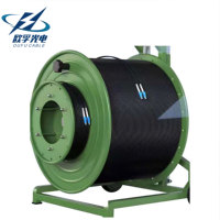 Bobine de câble à fibre optique tactique blindée pour extérieur, 200-600 pieds, OS2 monomode simplex, connecteur LC UPC