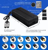 Cargador de Batería de Litio LiFePO4 de 48V 60V 72V 84V 96V 108V, 5A 7A 10A 15A 20A, para Vehículos Eléctricos, Robots, AGV, Embarcaciones, Cargador Inteligente
