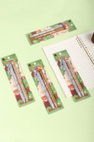 KUKI Cute Forest Companion berbagi pulpen gel 2 set Kartun Pelajar Lucu Papeleria Kawaii Alat Tulis Kartun