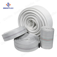 Tuyau d'incendie flexible en PVC noir de 100 pieds, 25 mm, 2 pouces, 8 pouces, résistant au feu, pour hydrant