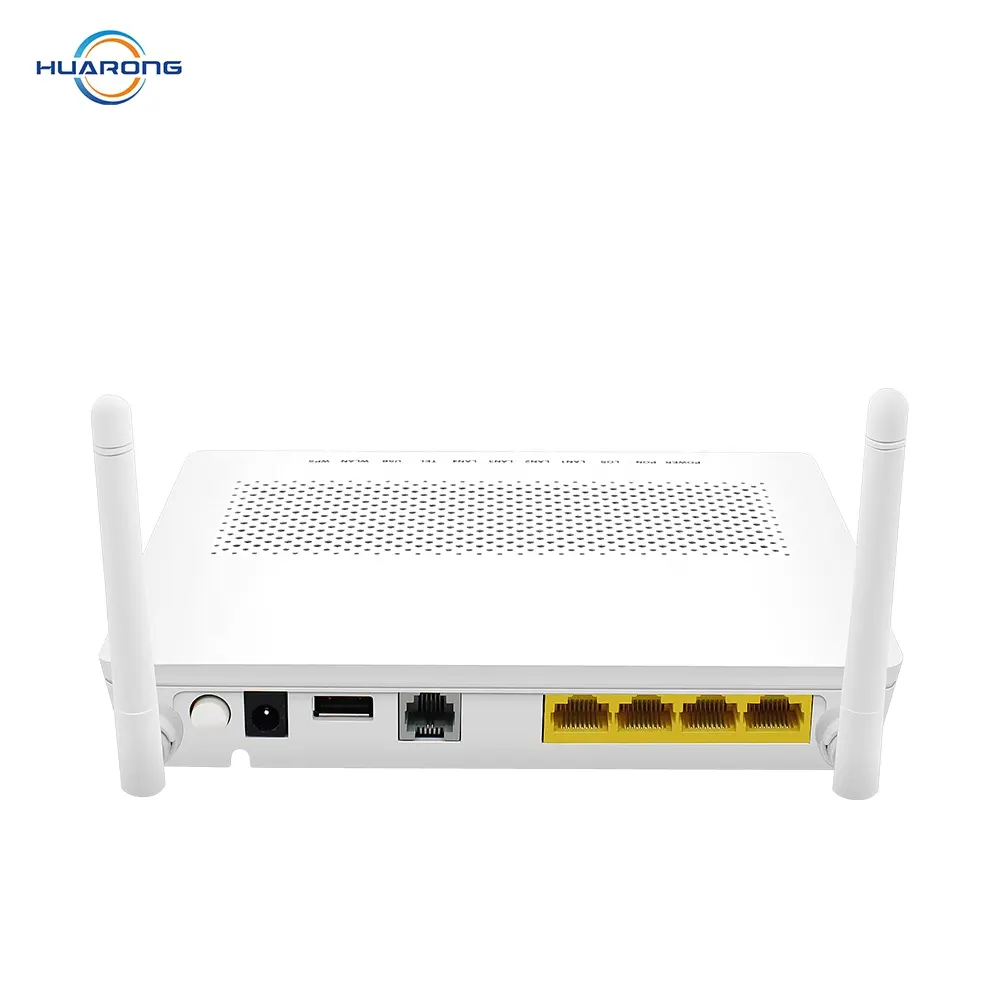 HG8546M xpon gpon wifi onu ont fiber modem with external antenna 4FE+1POT+USB+WIFI blue English version