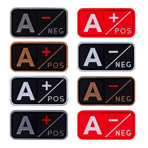 Badge créatif en caoutchouc PVC 3D A + B + AB + O + <span class=keywords><strong>groupe</strong></span> <span class=keywords><strong>sanguin</strong></span> négatif positif (Multi couleurs) - Product Image 5
