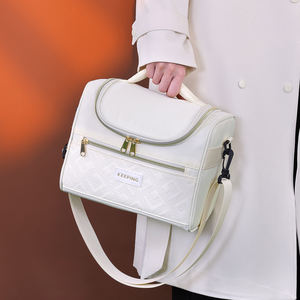 กระเป๋าปิคนิคเก็บความร้อนสะพายไหล่เดียวสำหรับสำนักงานและสำนักงานทรงระบายความร้อนที่เก็บน้ำนมแบบหนาสำหรับฤดูร้อน - Product Image 4