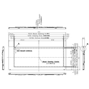 Panel LCD Asli Kyocera 6.2 inci Layar Ultra Lebar 640x240 8:<span class=keywords><strong>3</strong></span> Glare RGB Modul LCD TFT 6.2 Inci - Product Image 4