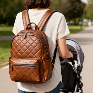 <span class=keywords><strong>Sac</strong></span> à <span class=keywords><strong>langer</strong></span> personnalisé par le fabricant, en cuir PU antichoc, <span class=keywords><strong>sac</strong></span> à dos matelassé, <span class=keywords><strong>sac</strong></span> à <span class=keywords><strong>langer</strong></span> pour bébé avec grande capacité de rangement - Product Image 1