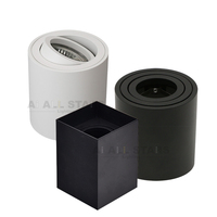 Support de montage en surface pour spot cylindrique GU10, cadre de spot orientable, boîtier de fixation pour downlight