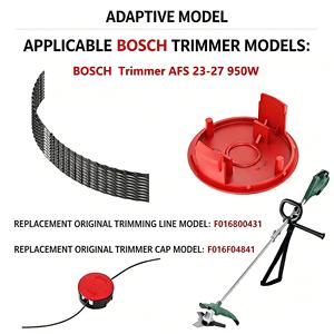 Pièces de rechange pour tondeuse robotisée, lot de 2 capuchons de bobine pour Bosch AFS 23-37 Strimmer F016F04841 - Product Image 6