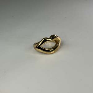 Fashion <b>Ring</b> 316L Stainless Steel PVD Gold Plating Sustainable Resistant Design - Product Image 1