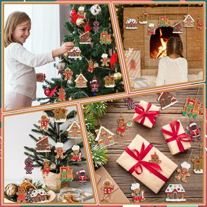 Decoración Navideña para el Hogar, Regalo de Navidad Único, Colgante de Resina Duradera con Forma de Árbol de Navidad y Galleta de Jengibre - Product Image 3