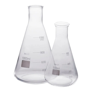 Verrerie de laboratoire de chimie, fiole Erlenmeyer graduée en verre borosilicate de 50 ml - Product Image 4
