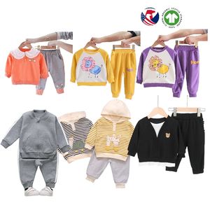 Autunno inverno <span class=keywords><strong>vestiti</strong></span> per bambini tuta per bambini tuta per bambini da <span class=keywords><strong>1</strong></span> a 6 anni 2 pezzi set di abbigliamento per bambine - Product Image 6