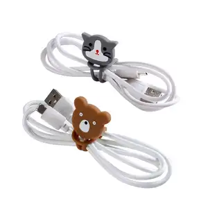 Cartoon Cable Winder Long Earphone Organizer Wire Cord Animal Wrap Holder