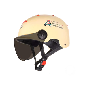 หมวกกันน็อคมอเตอร์ไซด์แบบครึ่งหน้าพร้อมหมวกกันน็อค Google <span class=keywords><strong>Yohe</strong></span> - Product Image 1