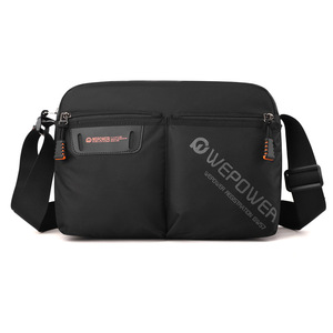 Sac bandoulière unisexe en nylon, sac messager mignon pour un usage quotidien avec logo personnalisé et décoration de lettres pour l'extérieur - Product Image 2