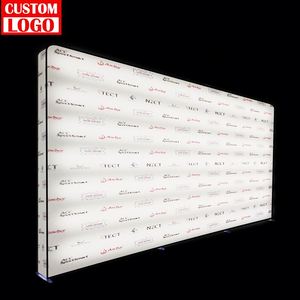 Boîte à lumière publicitaire rectangulaire en tissu décoratif, autoportante, en aluminium, avec LED, personnalisable - Product Image 1