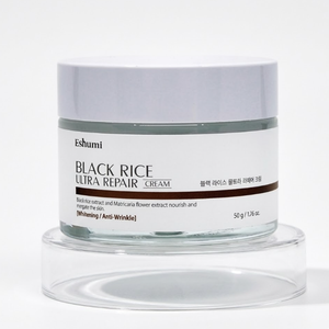 Eshumi Black Rice Ultra Repair Cream 50g Travel Size for Anti-Wrinkle Whitening Moisture Elasticity Repair Black Rice Extract - Product Image 2