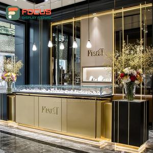 Minimalist Jewelry Retail Display System Tempered Glass Panel Brand Store Display Cabinet - Product Image 3