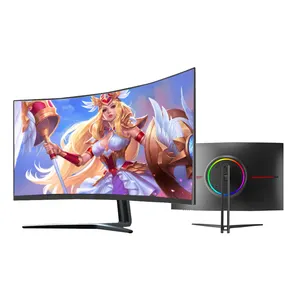 非常好的pc 24英寸27英寸led 1500R led 2k 1ms 1080p 144hz 240 hz带扬声器选项弯曲led屏幕游戏监视器