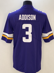 เสื้อฟุตบอลสไตล์สีม่วง ชื่อทีมและหมายเลขแบบกำหนดเอง สำหรับแฟนกีฬา - Product Image 3