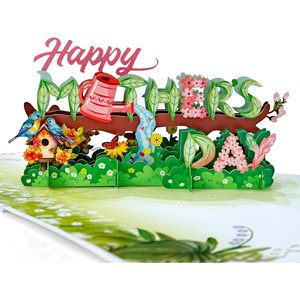 Tarjeta de felicitación emergente 3D con diseño floral para el Día de la Madre, para mamá, esposa, hermana, regalo del Día de la Madre - Product Image 1