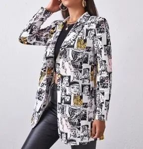 모조리 3d 인쇄 셔츠 outwear-2021 디자이너 셔츠 패션 레오파드 편지 인쇄 아웃웨어 여성 블레이저 자켓 코트 숙녀