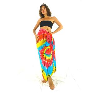 Gran oferta transpirable Hawaiano Tie-Dye Sarong Pareo 100% rayón Casual, Sexy, ropa de playa de verano personalizado Unisex cubrir hasta el 2017 - Product Image 4