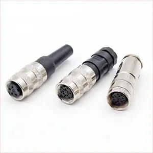 Conector de sinal j09 m16, conector de sinal circular à prova d' água com 8pin 6pin 5pin c091, plugue de aviação ip67 pvc 19pin 24pin