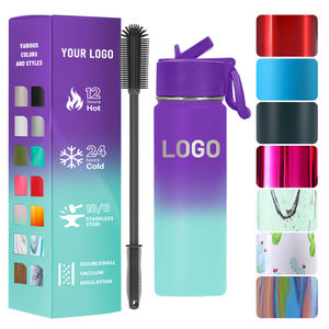 Thermos portable en acier inoxydable à double paroi pour adultes - 12 oz, isolation thermique de 12 à 24 heures, grande capacité, design moderne - Product Image 2