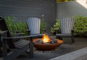 Outdoor <b>Fire</b> <b>Pit</b> Burner Corten Steel Outdoor Gas <b>Fire</b> <b>Pit</b> - Product Image 5